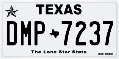 TX license plate DMP7237
