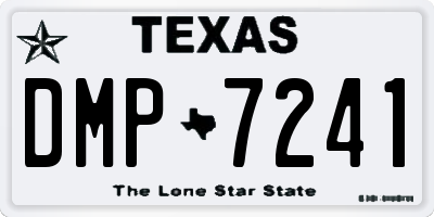 TX license plate DMP7241