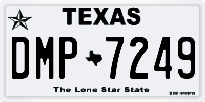TX license plate DMP7249
