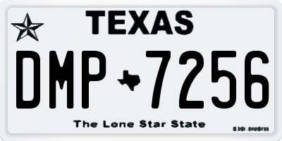 TX license plate DMP7256