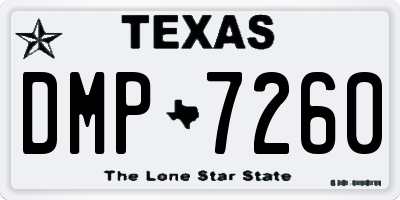 TX license plate DMP7260