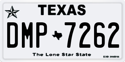 TX license plate DMP7262