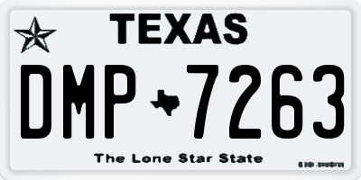 TX license plate DMP7263