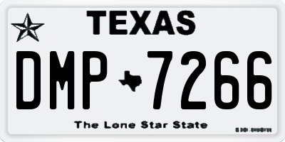 TX license plate DMP7266