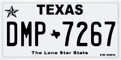 TX license plate DMP7267
