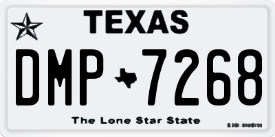 TX license plate DMP7268
