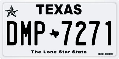 TX license plate DMP7271