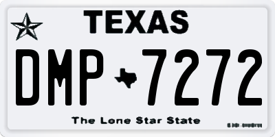 TX license plate DMP7272