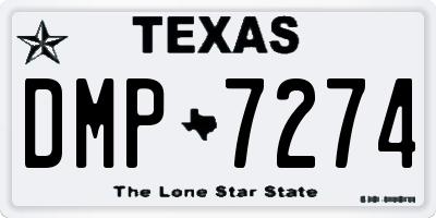 TX license plate DMP7274