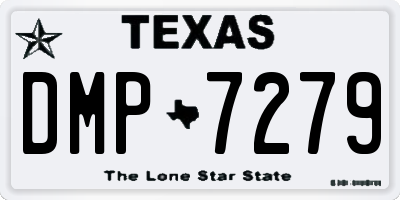 TX license plate DMP7279