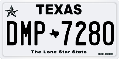 TX license plate DMP7280