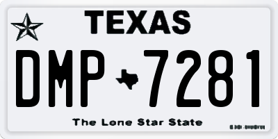 TX license plate DMP7281