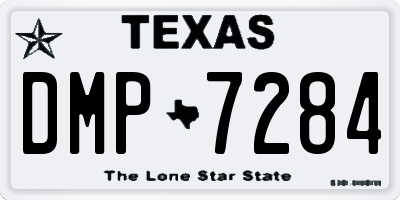 TX license plate DMP7284