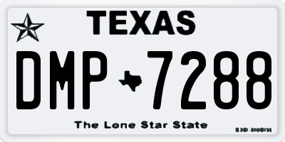 TX license plate DMP7288