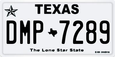 TX license plate DMP7289