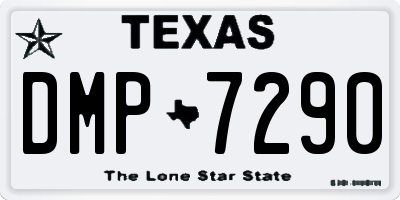 TX license plate DMP7290