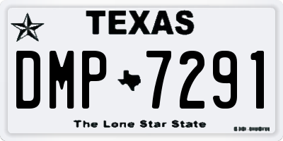 TX license plate DMP7291