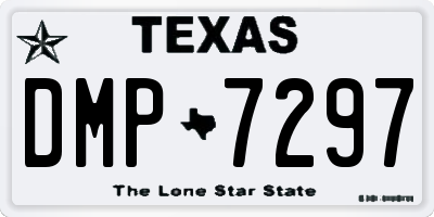 TX license plate DMP7297