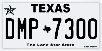 TX license plate DMP7300