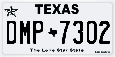 TX license plate DMP7302