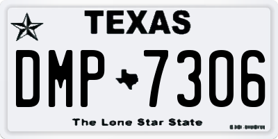 TX license plate DMP7306