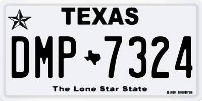 TX license plate DMP7324
