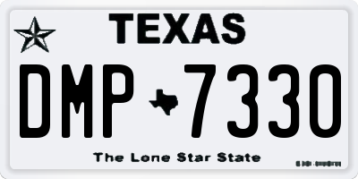 TX license plate DMP7330