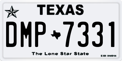 TX license plate DMP7331