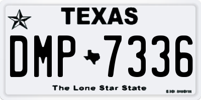 TX license plate DMP7336