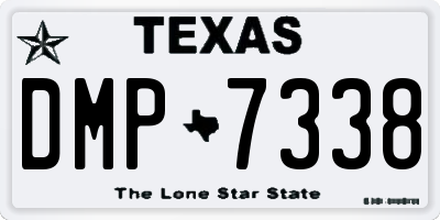 TX license plate DMP7338
