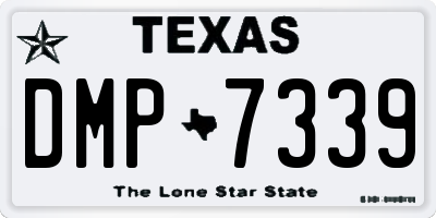 TX license plate DMP7339