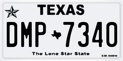 TX license plate DMP7340