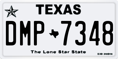 TX license plate DMP7348