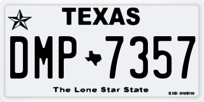 TX license plate DMP7357