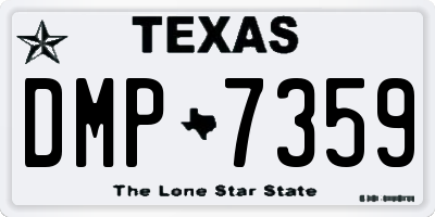 TX license plate DMP7359