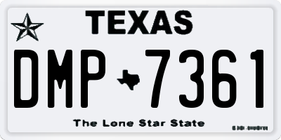 TX license plate DMP7361