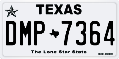 TX license plate DMP7364