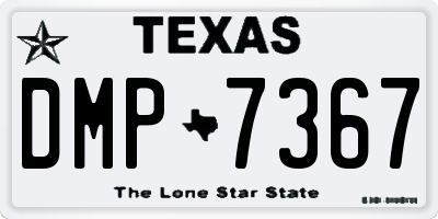 TX license plate DMP7367