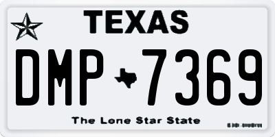 TX license plate DMP7369