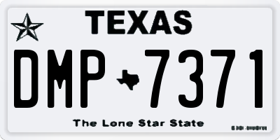 TX license plate DMP7371