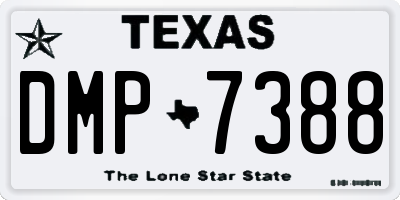 TX license plate DMP7388