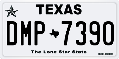 TX license plate DMP7390