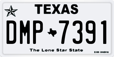 TX license plate DMP7391