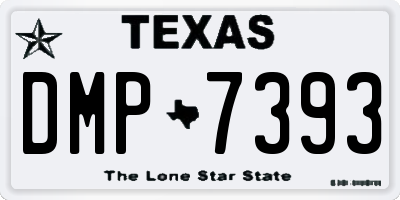 TX license plate DMP7393