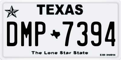 TX license plate DMP7394