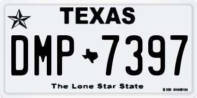 TX license plate DMP7397