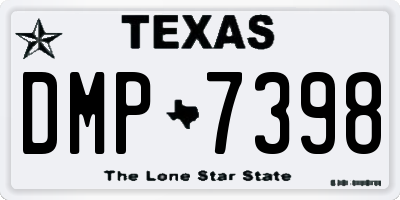 TX license plate DMP7398