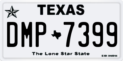 TX license plate DMP7399