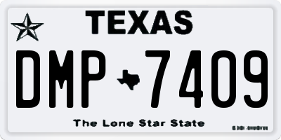 TX license plate DMP7409