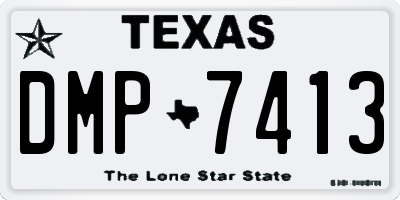 TX license plate DMP7413